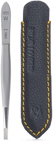 GERMANIKURE Arched Claw Tweezers in Leather Case - Made in Solingen Germany