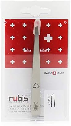 Rubis Switzerland Classic Slant Tip With Heart Tweezer 1K102H