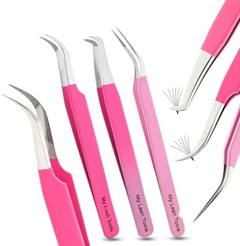 My Lash Tools New Isolation Lash Tweezers For Eyelash Extensions Best for Individual Isolation & Classic Lashes Japanese Stainless Steel Lightweight Precision Lashing Twisers (CEC-JP/05)