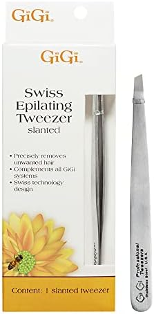 GiGi Slanted Tweezer for Ingrown Hair and Stubble Removal