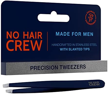 NO HAIR CREW Stainless Steel Precision Tweezers for Men | Made in Germany