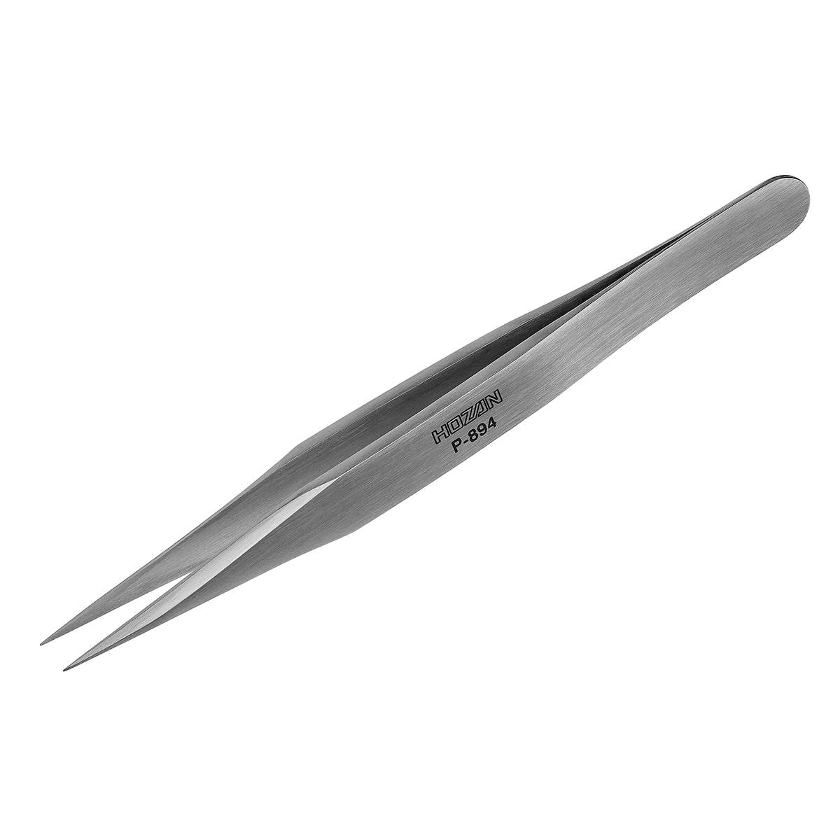 HOZAN P-894 Stainless Steel Tweezers Thick Strong Type 125mm Tip 0.25mm NEW