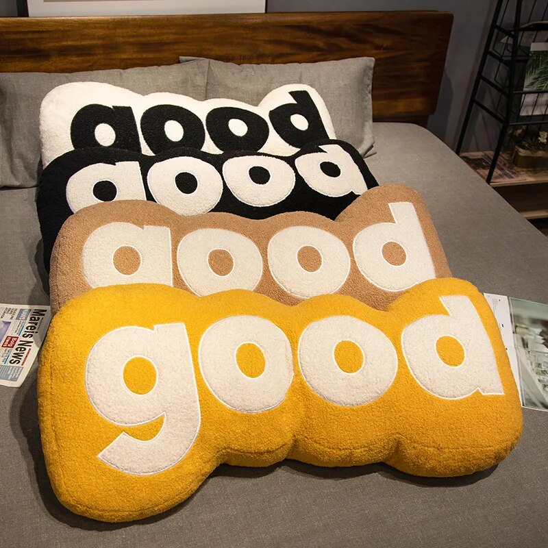 Good Nordic Modern Style Pillow Stuffed Alphabet Plush Pillow for Sofa Waist Office Cushion Kids Toy Gifts Home Decoration