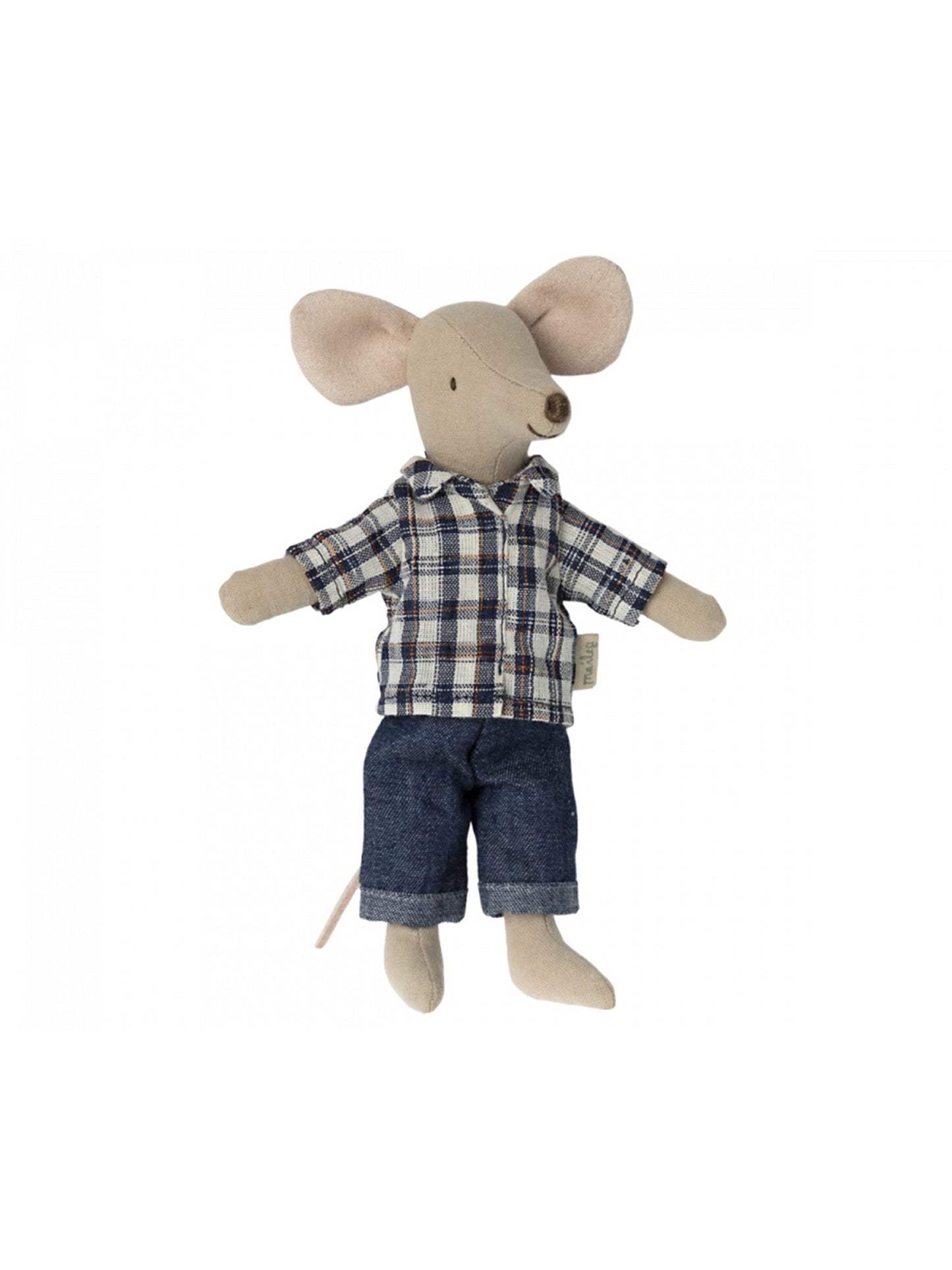 Maileg Dad Mouse Check Shirt