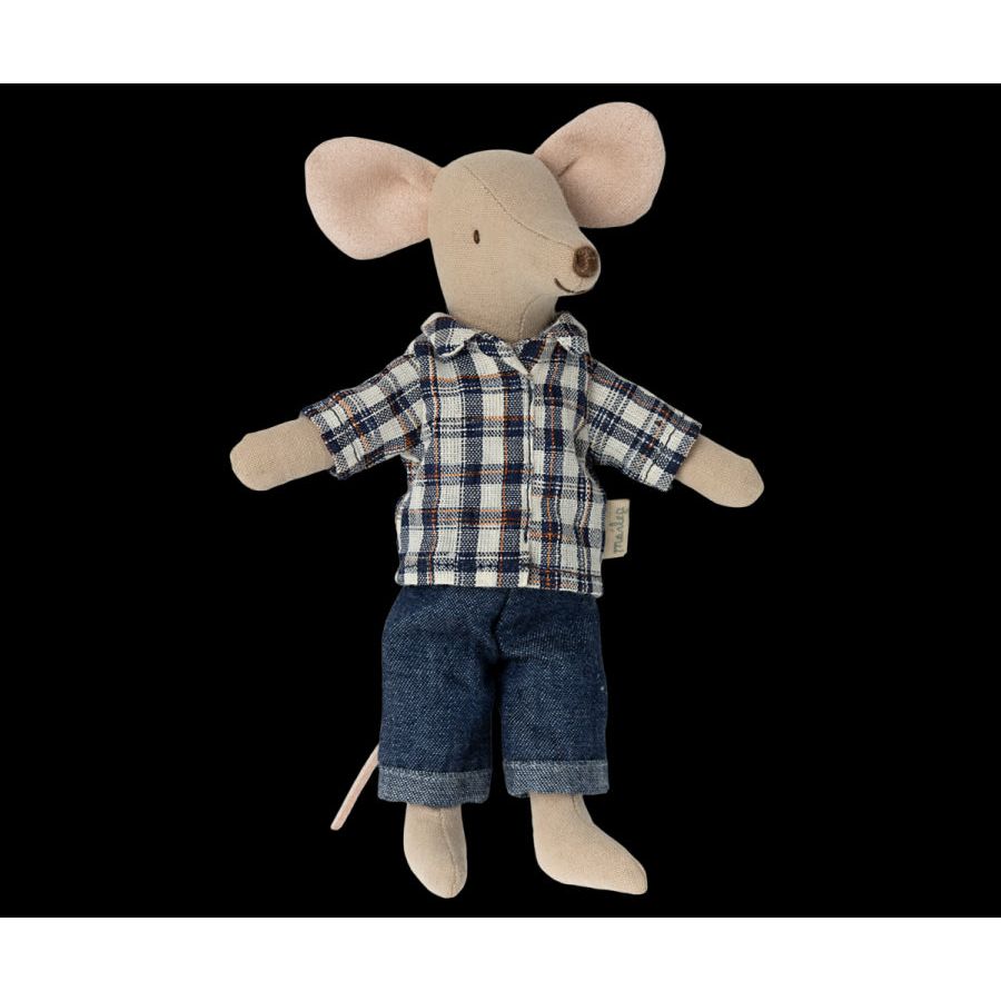 Dad Mouse - Plaid & Denim