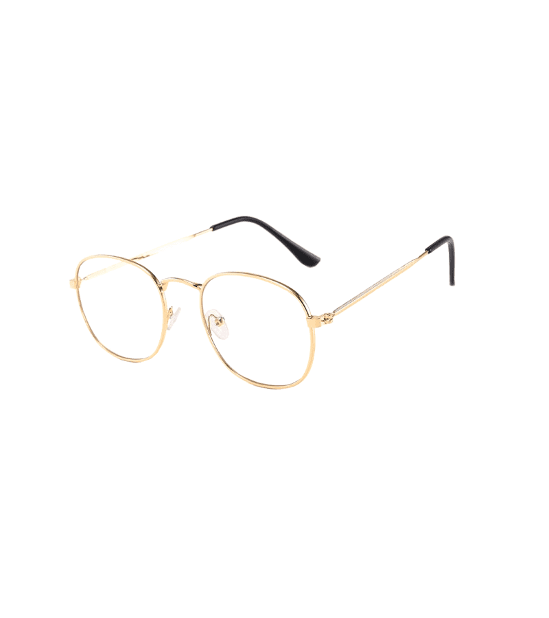 Forecasting Love and Weather (Weather People) Jin Ha-Kyung (Park Min Young) Inspired Glasses 001 - ONE SIZE ONLY / Gold - Glasses