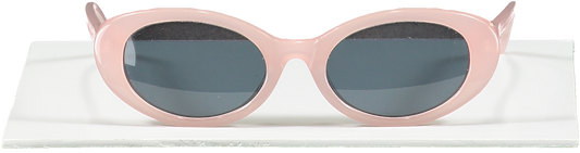 Roberi & Fraud Light Pink Betty Tinted Lens Oval Sunglasses