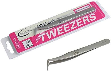Szeles VETUS 6A-SA Volume Eyelash Extensions Tweezers 3D 6D Professional Curved Point Tweezers Stainless Steel Precision Tweezers SA Series