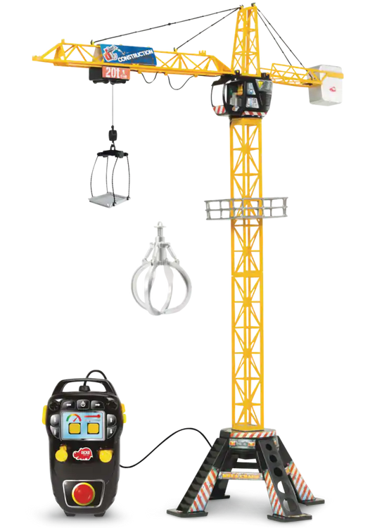 Dickie Toys Construction Motorized Mega Crane Toy Playset For Kids, 48-In, Ages 3+
