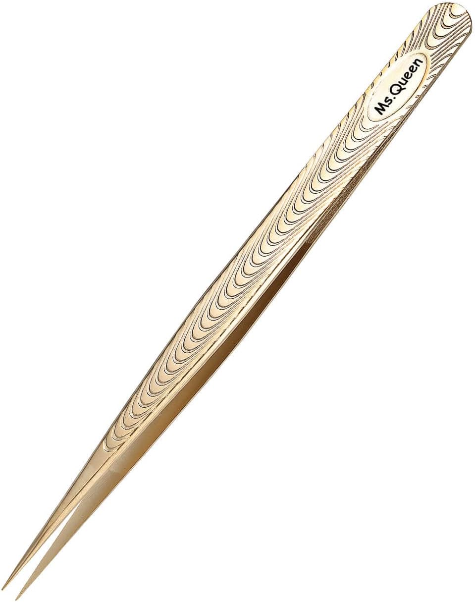 Straight Tweezers for Eyelash Extensions-Precision Lashing Tweezers for Individual Volume Lashes Extensions