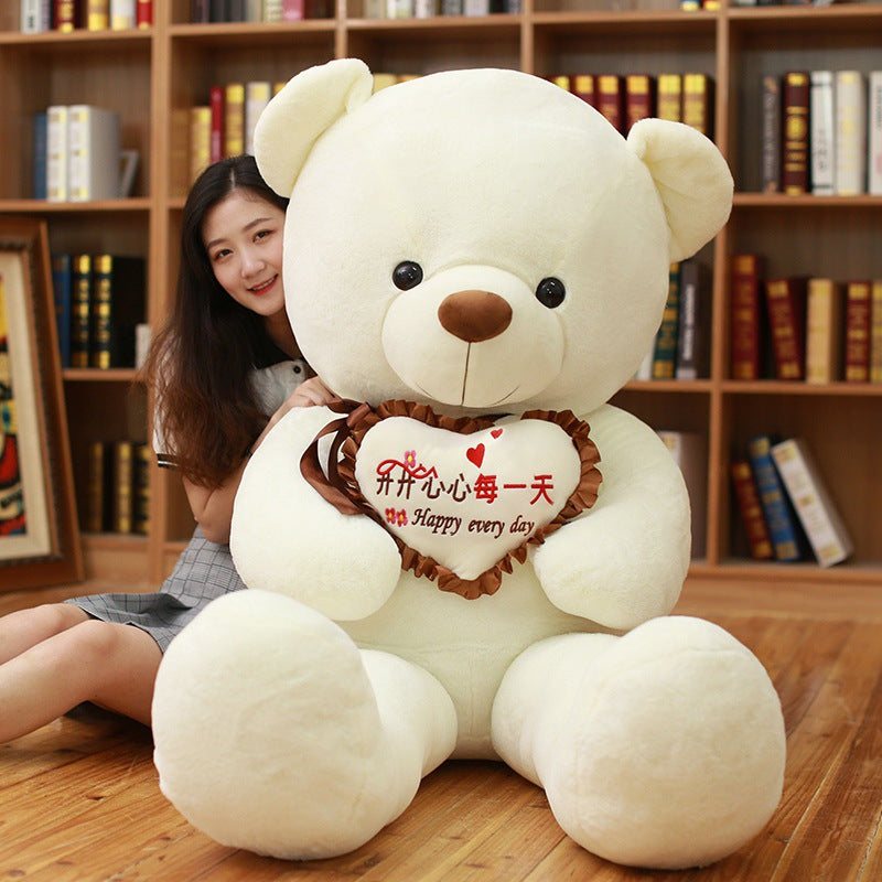 Ribbon Hug Love Bear Large Plush Toy