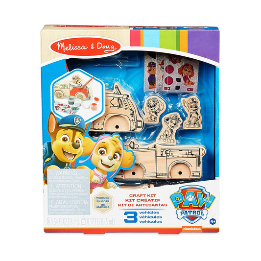 Melissa And Doug Paw Patrol Vehicles Wooden Craft Kit