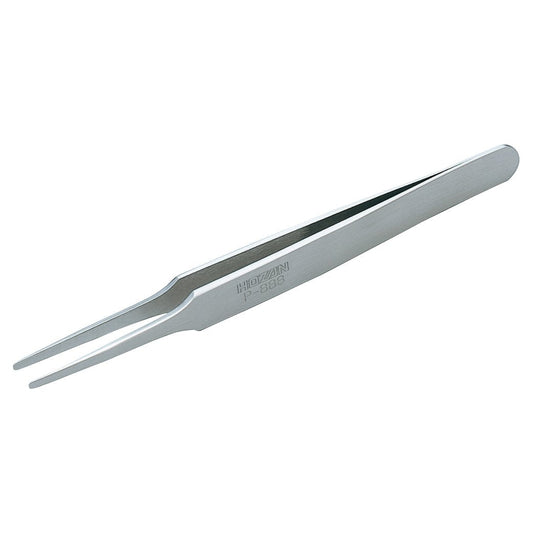 HOZAN 118mm Tweezers P-888 for sticker removal Stainless Steel tip 2mm R-type