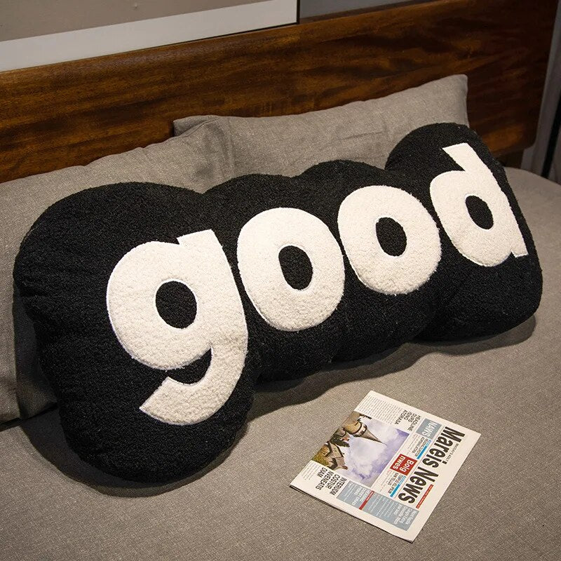 Good Nordic Modern Style Pillow Stuffed Alphabet Plush Pillow for Sofa Waist Office Cushion Kids Toy Gifts Home Decoration ShopOnlyDeal