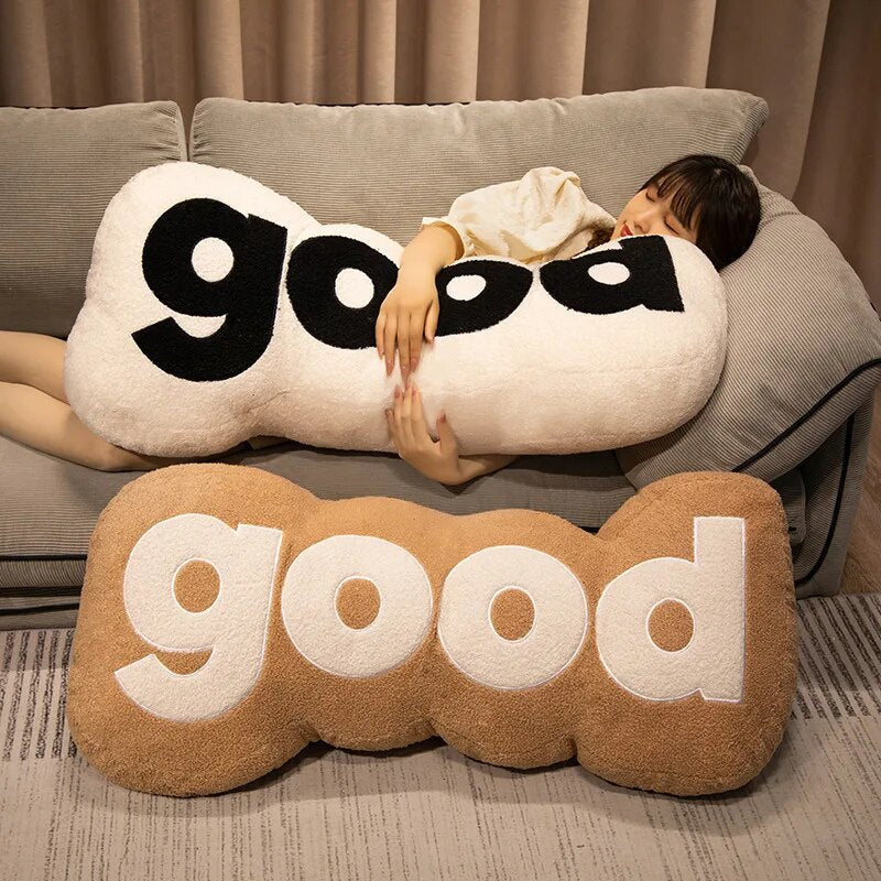 Good Nordic Modern Style Pillow Stuffed Alphabet Plush Pillow for Sofa Waist Office Cushion Kids Toy Gifts Home Decoration