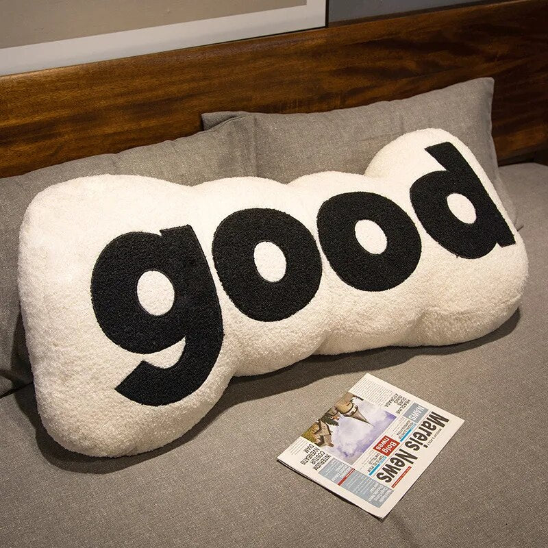 Good Nordic Modern Style Pillow Stuffed Alphabet Plush Pillow for Sofa Waist Office Cushion Kids Toy Gifts Home Decoration ShopOnlyDeal