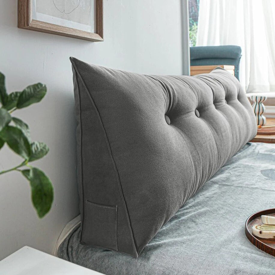 Headboard Pillow Triangle Cushion Backrest Pain Relief Sofa Waist Cushion Wedge Sleeping Pillow for Decorative Pillows for Bed ShopOnlyDeal
