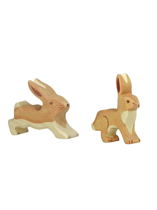 Holztiger Wooden Rabbit Pair