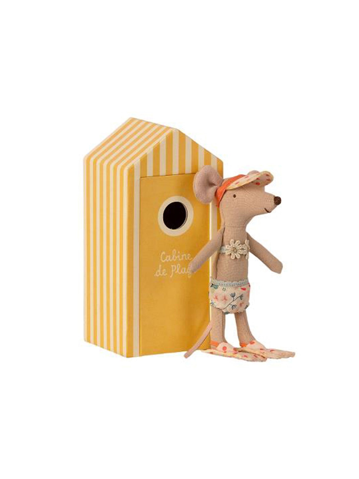 Maileg Beach Mouse Big Sister in Cabin de Plage
