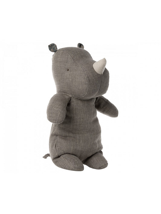 Maileg Safari Friends Medium Rhino Dark Grey