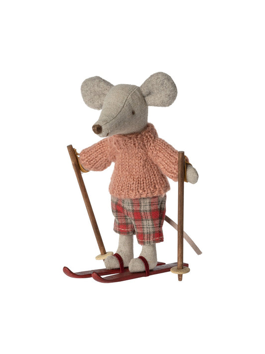 Maileg Winter Mouse Big Sister with Skis