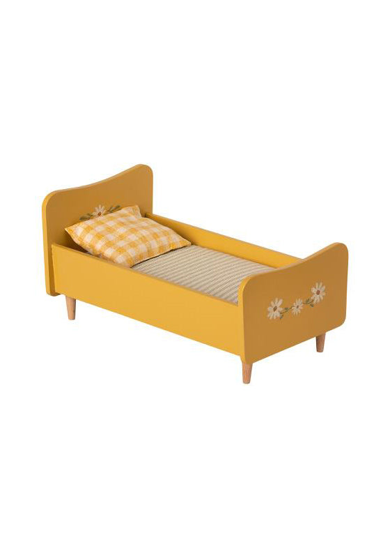 Maileg Wooden Bed Mini Yellow