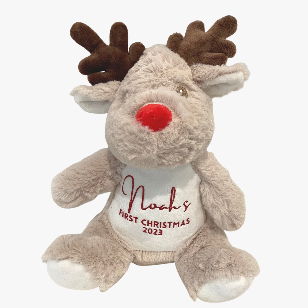 MLW By Design - Personalised Reindeer Plush | 2 Designs