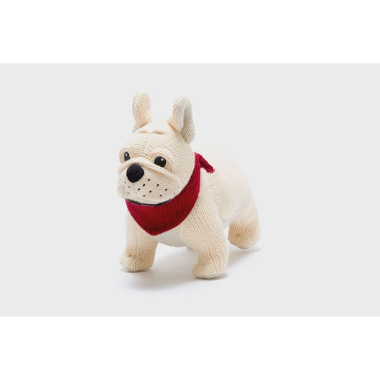 Knitted French Bulldog Plush Toy