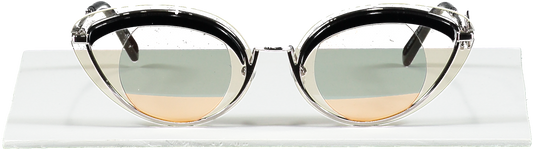 Kenzo Metallic /black Mirrored Side Logo Kz40001u Sunglasses