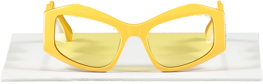 GCDS Gd 0023 - 39e Shiny Yellow | Sunglasses